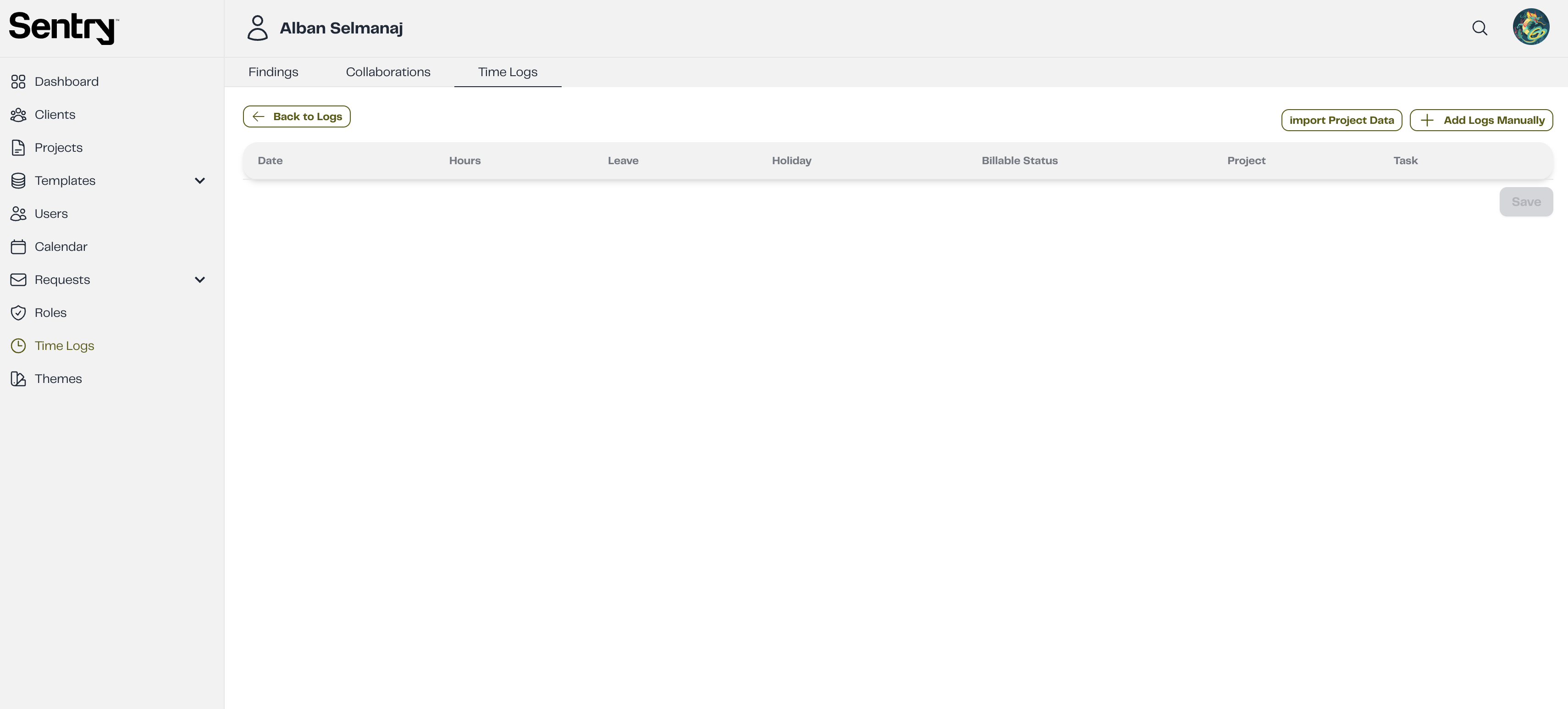 Add Logs Section